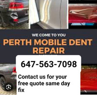 Dent rush scratch repair Same day fix mobile FREE Quote