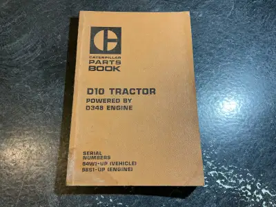 Caterpillar D10 Bulldozer Tractor w/ D348 Engine Parts Manual, View more