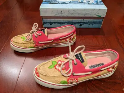 Sperry Bahama Natural Raffia Woven Shoes - Size 7.5, View more