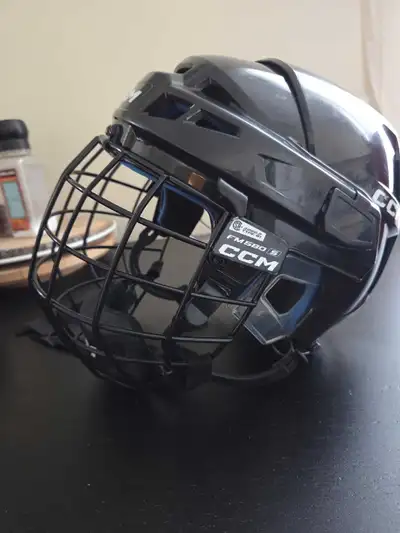 CCM Helmet and Bauer Shin Guards, View more
