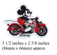 HARLEY RIDER OWNER Patch ÉCUSSON DISNEY MICKEY MOUSE MOTORCYCLE