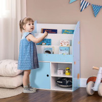 Toy Storage Organizer, Kids Bookshelf, Freestanding Children Boo