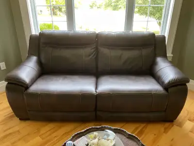Electric reclining couch and non reclining chair, View more
