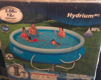 (New) Swimming Pool 12' with Pump