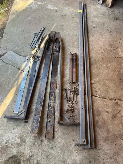 Good used hardware from a 9 x 7 swing up garage door The swing arms are in amazing shape See picture...