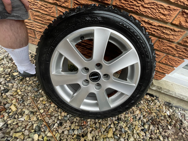 4 Borbet rims with Firestone Winterforce P205/50H16 W60 tires in Tires & Rims in London