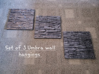 3 piece Umbra wall hangings. $25 for set