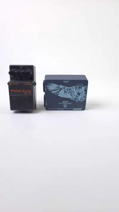 Walrus Aetos power supply and Boss Metalzpne Mt2, View more