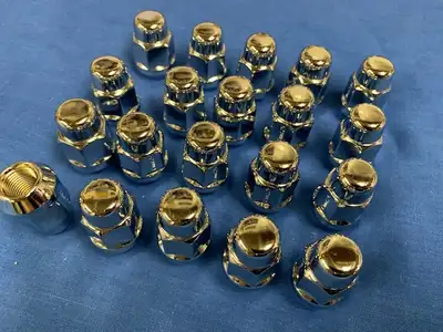 2 sets of 20 chrome lug nuts M12 x 1.25, used in great condition. One set long, one set short. $20 e...