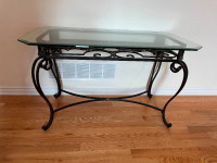 Glass Top Table / Sofa Table