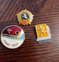  RUSSIAN CCCP Sports Lapel  pins 