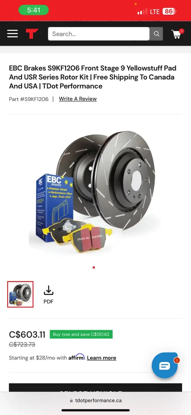 Dodge Durango brakes  in Other Parts & Accessories in Trenton - Image 2
