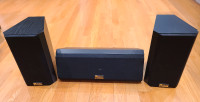Axiom speakers - 2 bookshelf, 1 center channel