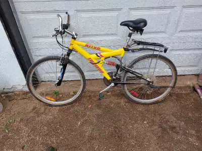 nitro free spirit mountain bike dual suspension bike yellow 26'', View more