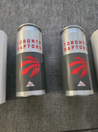 2 New Toronto Raptors steel drinking cups