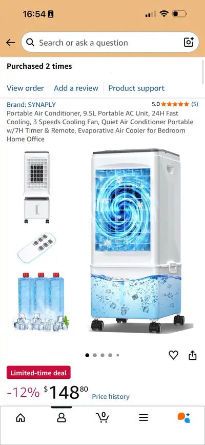 Portable Air Conditioner - 9.5L, View more