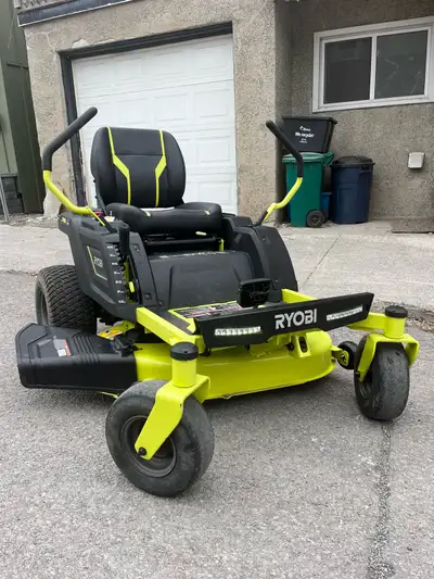 Ryobi ZT4800e Electric Zero Turn Riding Lawn Tractor, View more