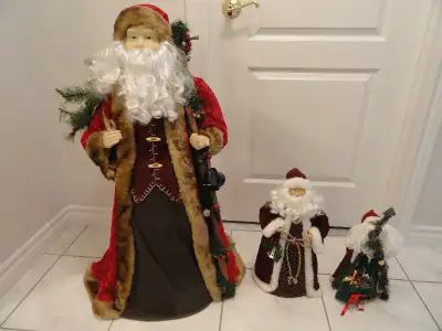 CHRISTMAS SANTA DECORATION  INDOORS - 36'' TALL - HOLIDAY DECOR, View more