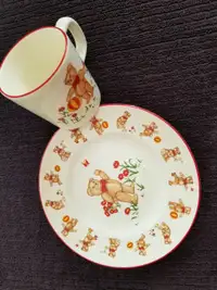 TEDDY BEAR PLATE and CUP   -   Masons Ironstone