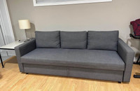 IKEA Friheten 3 seater pull out bed sofa with storage 