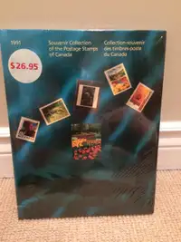 Canadian Postage Stamps 1991 Collection Book (New, Mint)