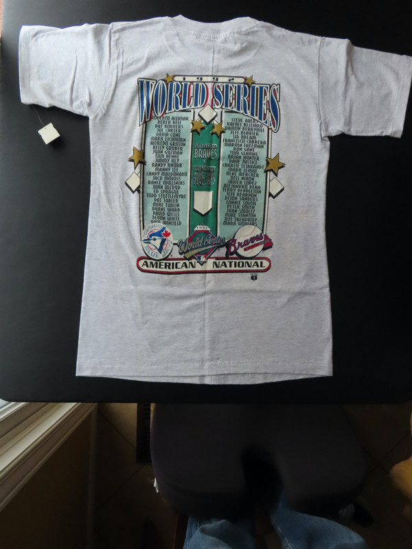 New 1992 World Series T-Shirt, Toronto Blue Jays/Atlanta Braves in Arts & Collectibles in Pembroke - Image 2