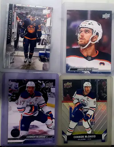 Conner mcdavid hockey cards Comes in Top Loaders from a smoke and pet free home $15 for all