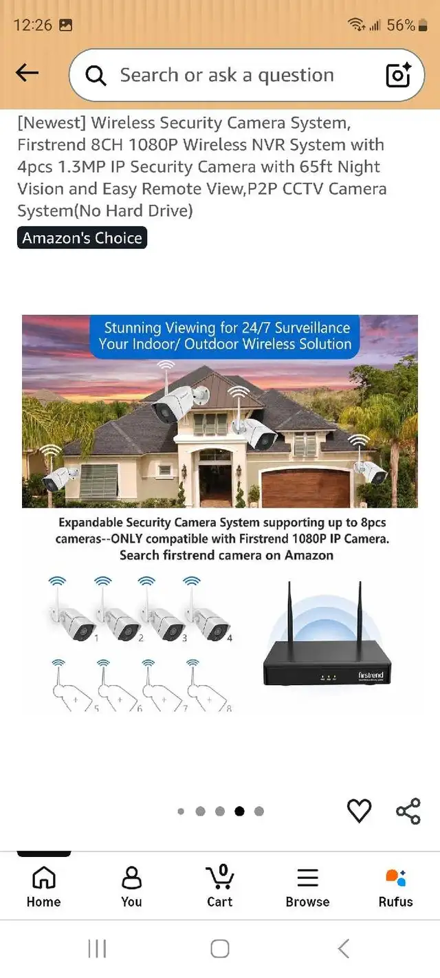 Firstrend security camera system 587819962681927681
