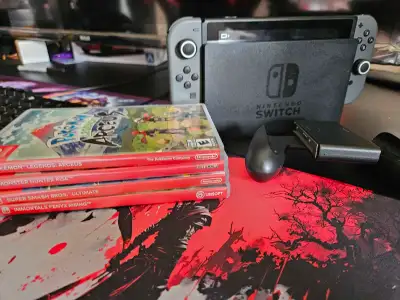 Nintendo Switch with games, View more