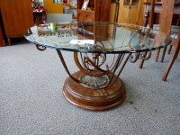 Glass,round coffee table