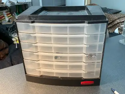 RUBBERMAID  Storage Box Beads Office Jewellery Tools  Nails etc , View more