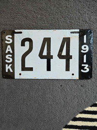 1913 sask license plate buy or trade 