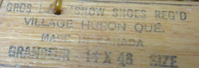 Vintage Huron Gros Louis Canadian Snow Shoes in Snowboard in Edmonton - Image 4