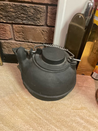 Vintage Cast Iron Kettle for Wood Stove