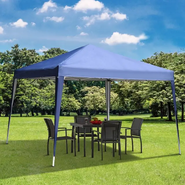 10 x 10ft Folding Pop Up Tent Outdoor Gazebo Canopy with Carryin in Patio & Garden Furniture in Markham / York Region - Image 4