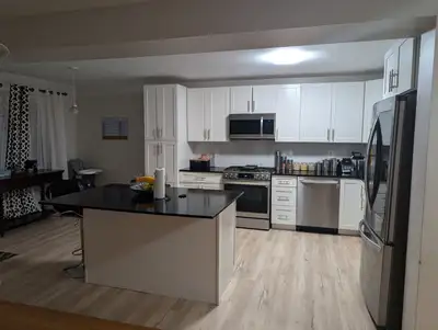 Hi , we are offering 3 rooms for rent for approximately 1 year lease , could be shorter . It has a f...