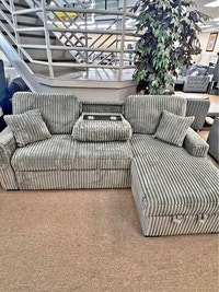 3 Seater Sofa Bed Now with Cup Holder + Up Lift Storage  St. Catharines Ontario Preview