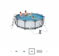 Hydro-force™ Steel Pro Max Round Swimming Pool, 12-ft x 40-in