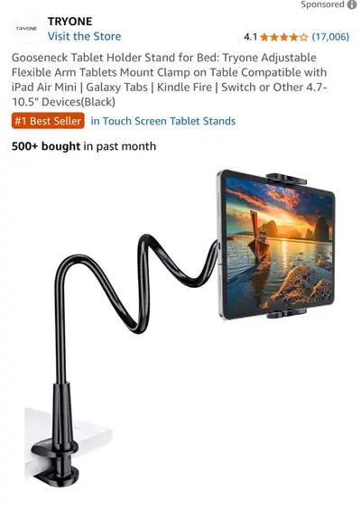 Tryone Tablet Stand, View more