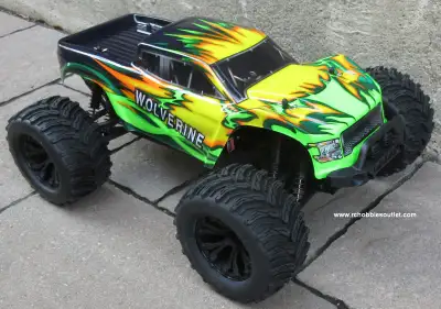 NEW WOLVERINE 1/10 SCALE FULL RACE SPEC ELECTRIC 4WD RC TRUCK • High Speed Off-Road Monster RC Truck...