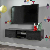 Wide Wall Mounted Media Console, 56 Inch