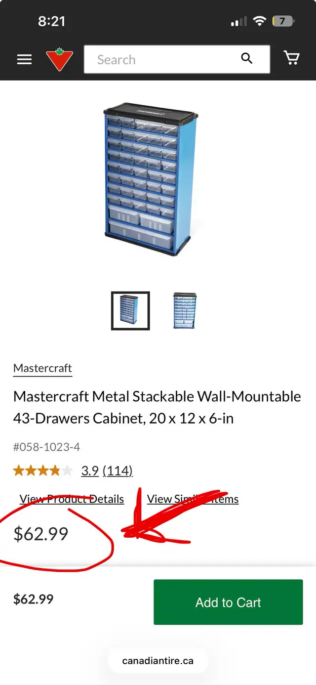 Mastercraft 43-Drawer Cabinets in Tool Storage & Benches in London - Image 5