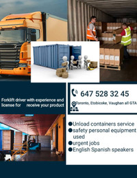 Unload containers service 