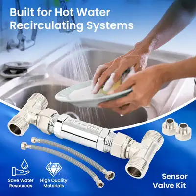Thermal Bypass Valve for Hot Water Recirculating Pumps, Fits Wat, View more