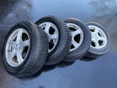I am selling a set of four 16-inch alloy winter rims with a 5x114.3 bolt pattern, suitable for vehic...