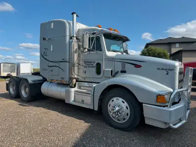 1998 PETERBUILT 377 N14 SELECT PLUS 18SPD LOCKERS DUAL LINE WET KIT CURRENT SAFETY GOOD TIRES ENGINE...