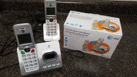 AT&T 2 HANDSET CORDLESS PHONE ANSWERING SYSTEM W/CALLER ID WAIT