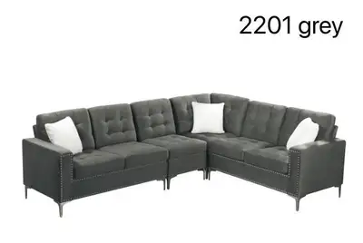 Grey Sectional Sofa - FREE DELIVERY , View more