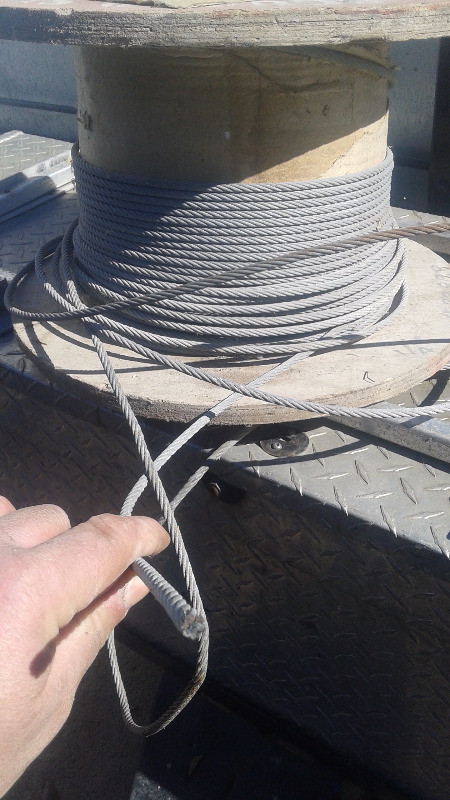 partial roll of heavy duty 1/4" cable in Other in Belleville