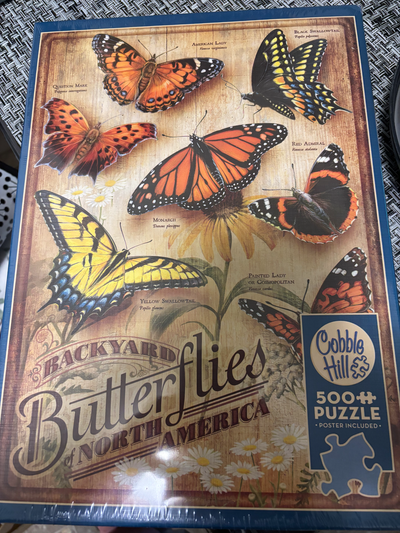 Beautiful Monarch Butterfly Jigsaw Puzzle 1,000 piece by Cobble Hill. Made once.